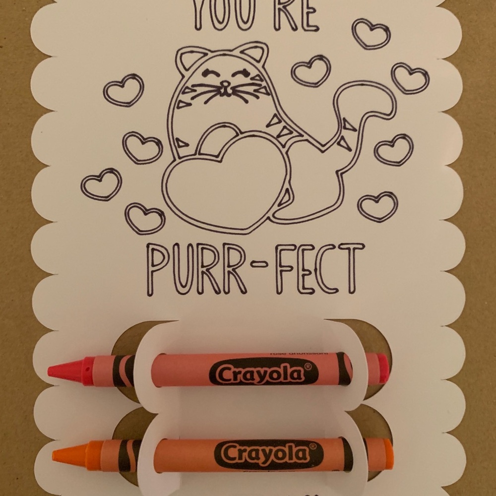 24 Kid’s Valentines Day Crayon Coloring Sheets - Picture 9 of 10